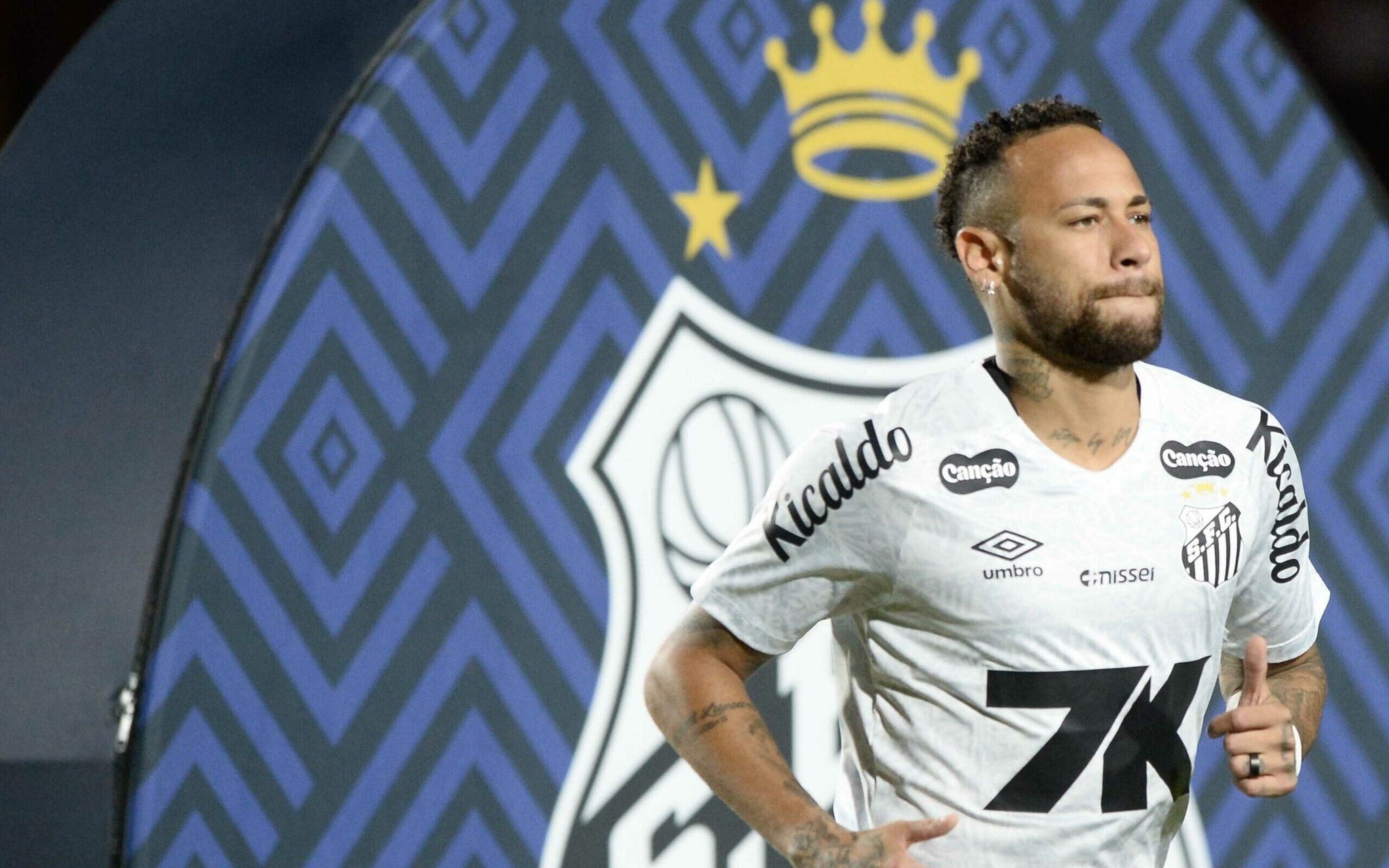 Elenco do Santos, que conta com Neymar, está de folga (Foto: Jhony Pinho/AGIF)