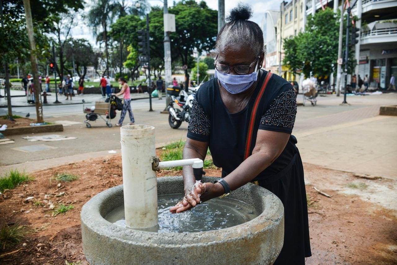 Praça Rio Branco, no hipercentro de Belo Horizonte, é um dos pontos da cidade que recebeu o equipamento