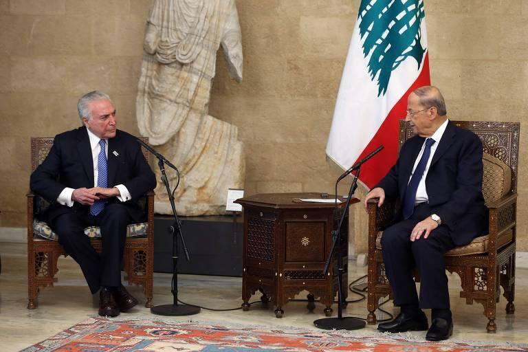 MIchel Temer em visita ao Líbano