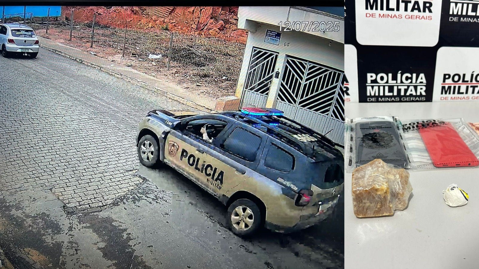 Suspeita estava com dois comparsas no veículo