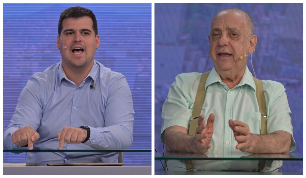 Candidatos à PBH, Bruno Engler (PL) e Fuad Noman (PSD)