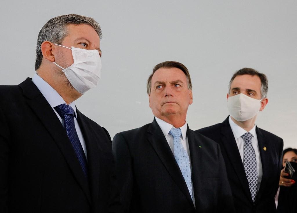 Lira e Pacheco com o presidente Bolsonaro