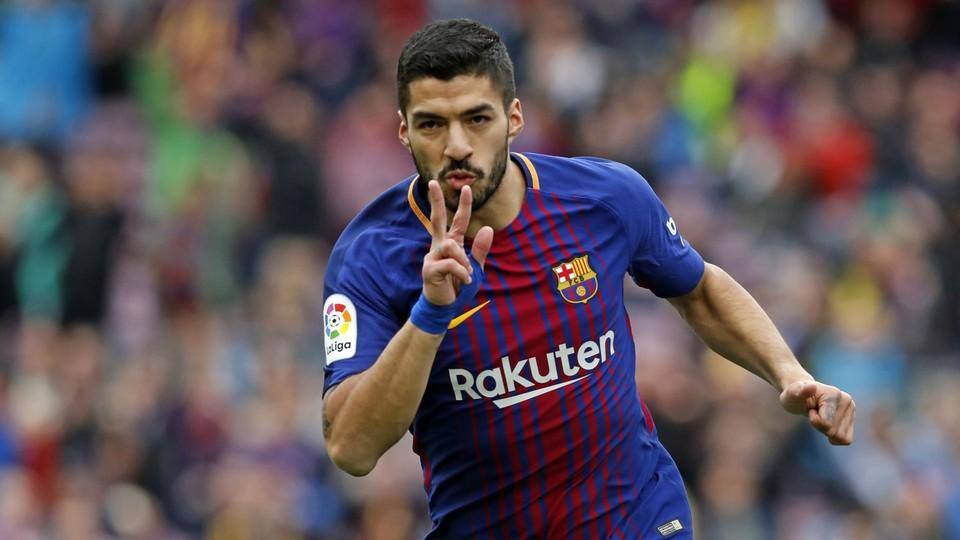 Suárez abriu o placar para o Barcelona