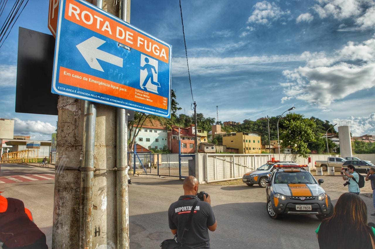 Desde 2019, cidade convive com o risco de rompimento de uma barragem da Vale