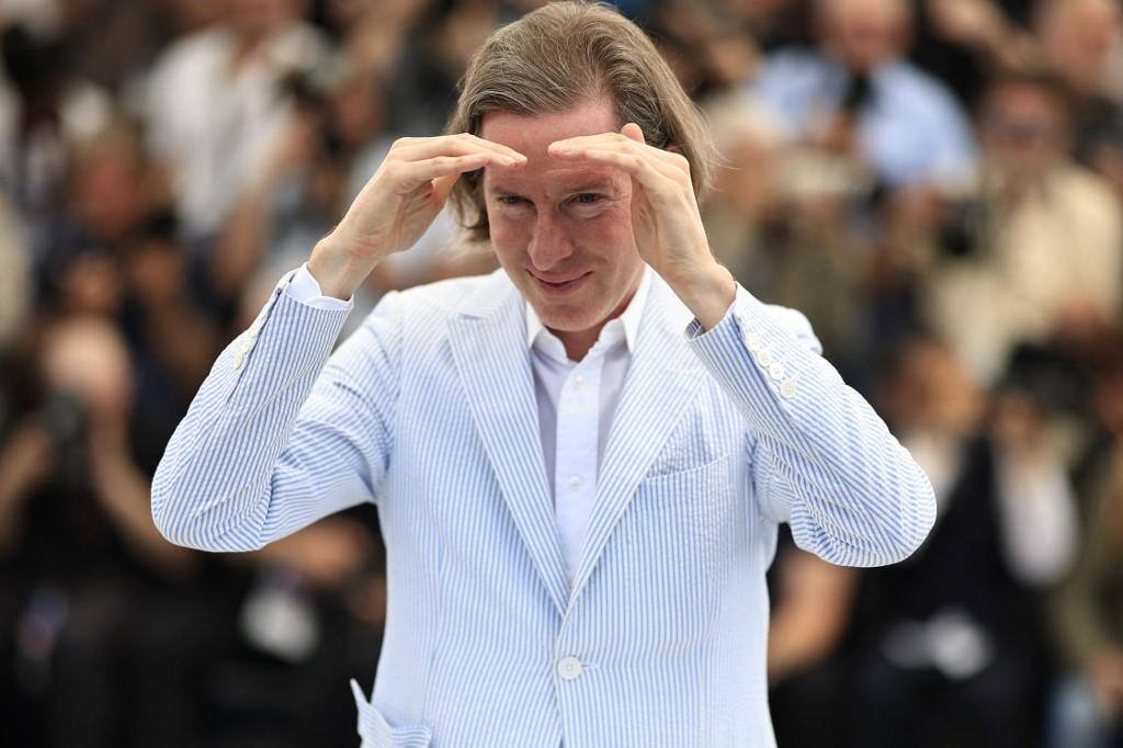 O diretor Wes Anderson no Festival de Cannes 2023