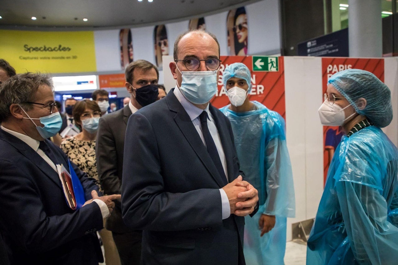 O primeiro-ministro francês, Jean Castex, informou que pessoas de vários países terão mostrar teste para entrar no país