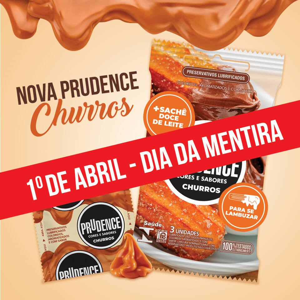 Marca fingiu que teria camisinha de churros