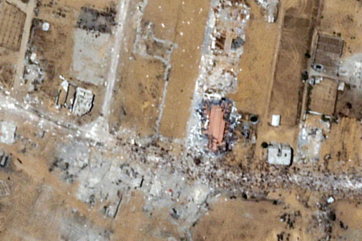 Vista aérea de Gaza