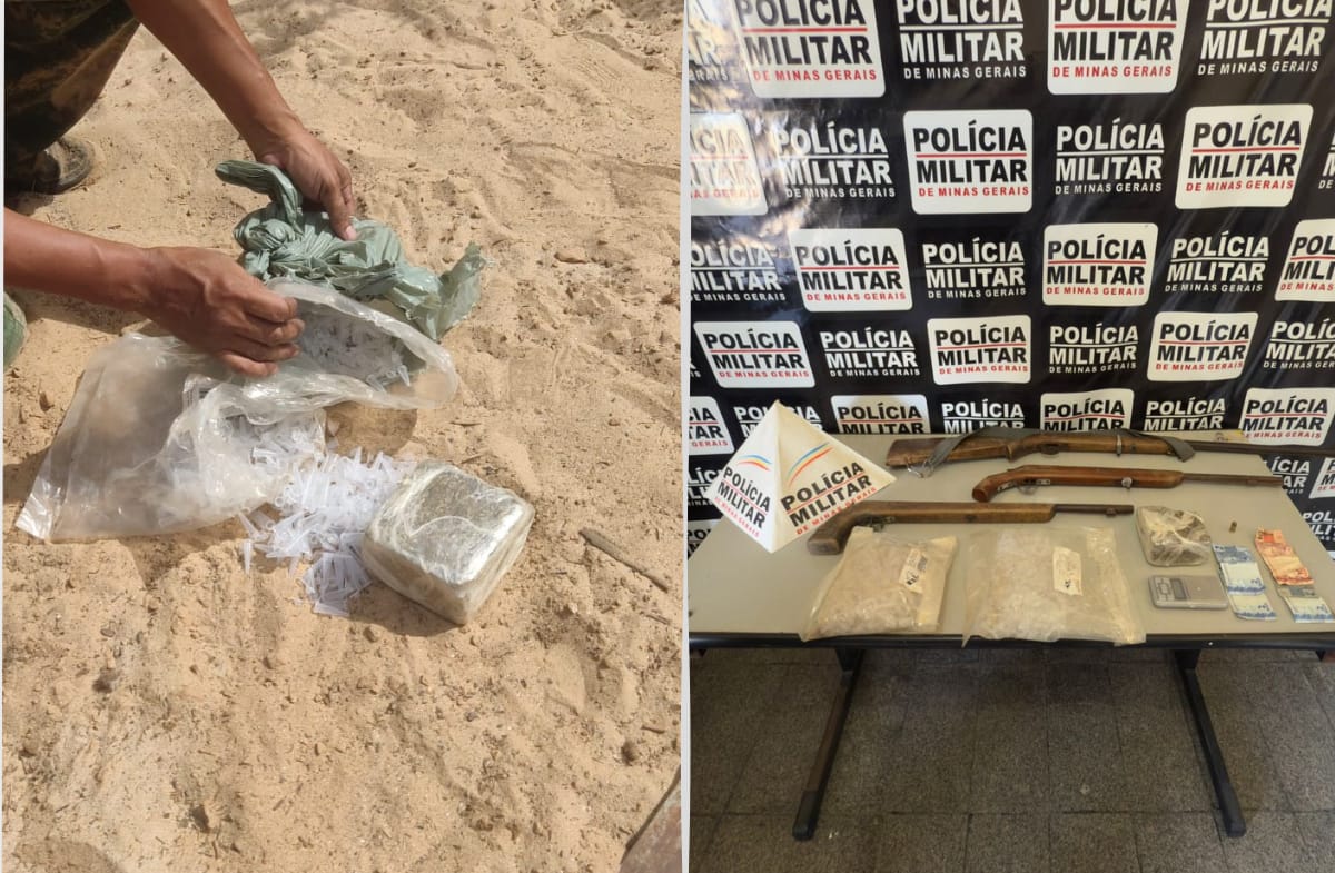 Todo material localizado pelos militares foi apreendido e encaminhado à delegacia