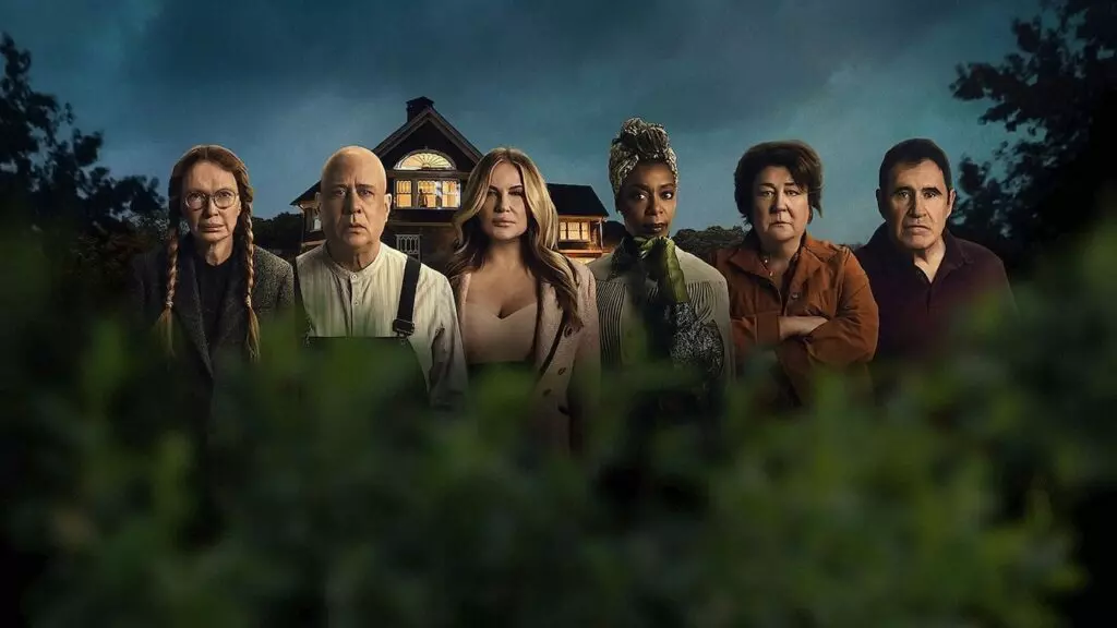 Mia Farrow, Terry Kinney, Jennifer Coolidge, Noma Dumezweni, Margo Martindale e Richard Kind - (Divulgação/Netflix)