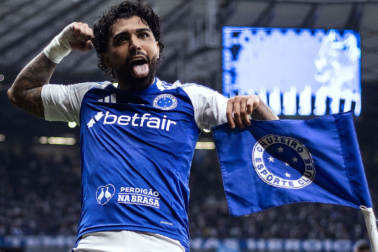 Gabigol foi anunciado pelo Cruzeiro em 1º de janeiro deste ano, com vídeo contendo a música de Milton Nascimento