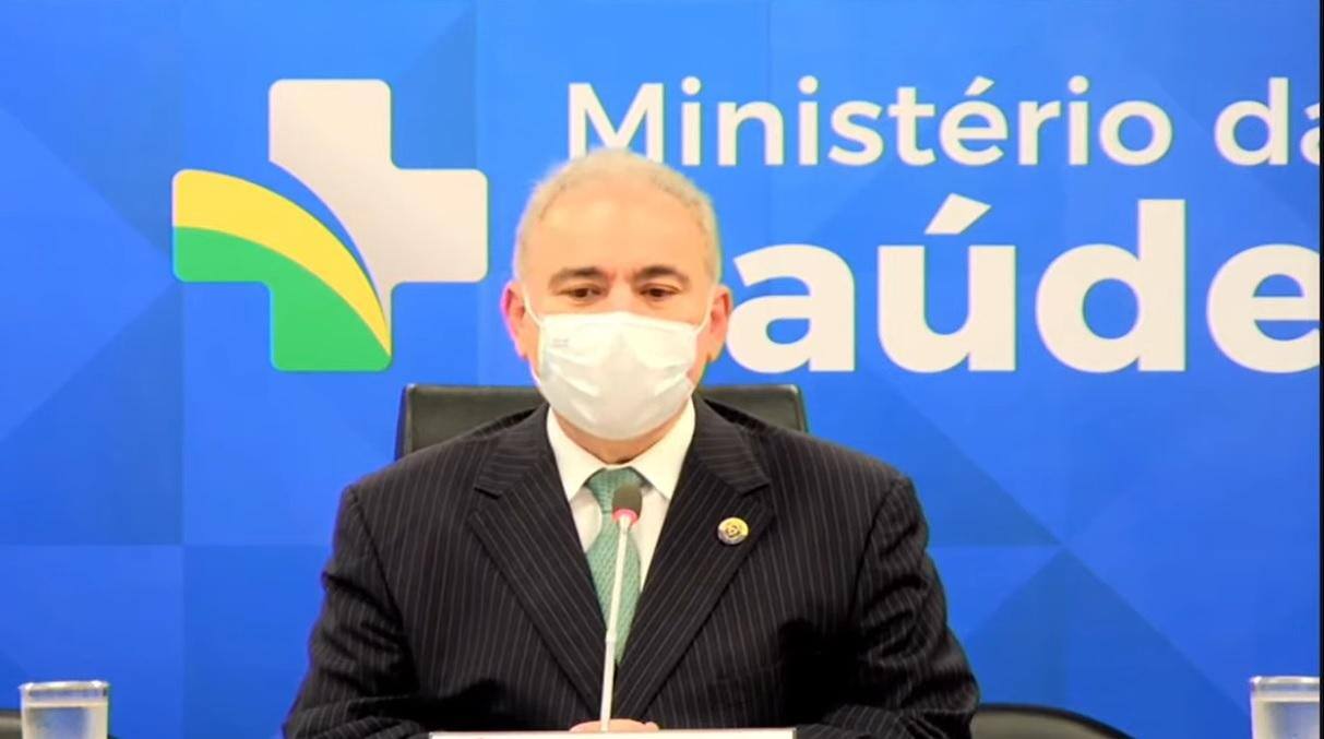 Ministro da Saúde, Marcelo Queiroga faz pronunciamento sobre variante Ômicron no Brasil