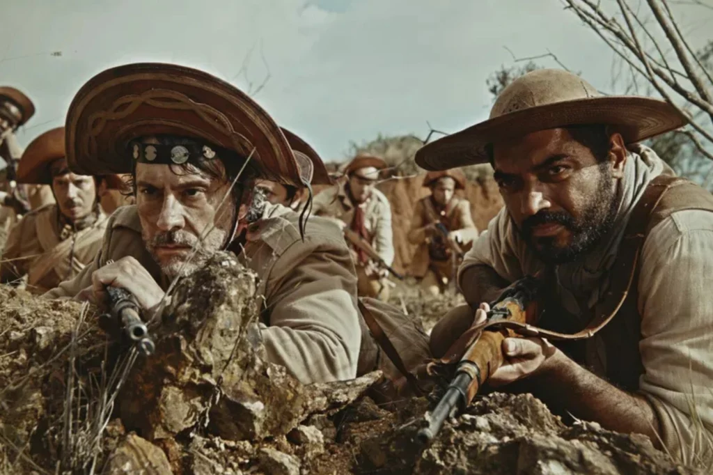 Alexandre Nero e Thomas Aquino em Guerreiros do Sol