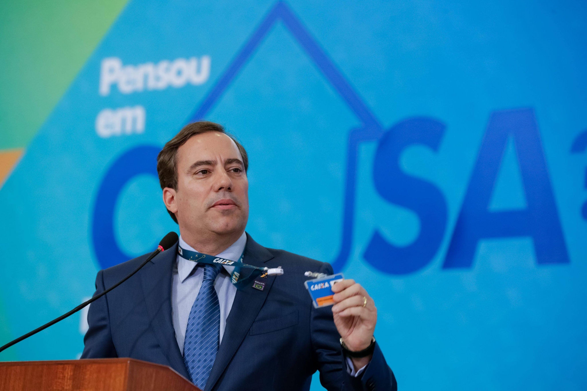 O presidente da Caixa Econômica Federal , Pedro Guimarães, anunciou ontem a nova modalidade de crédito habitacional