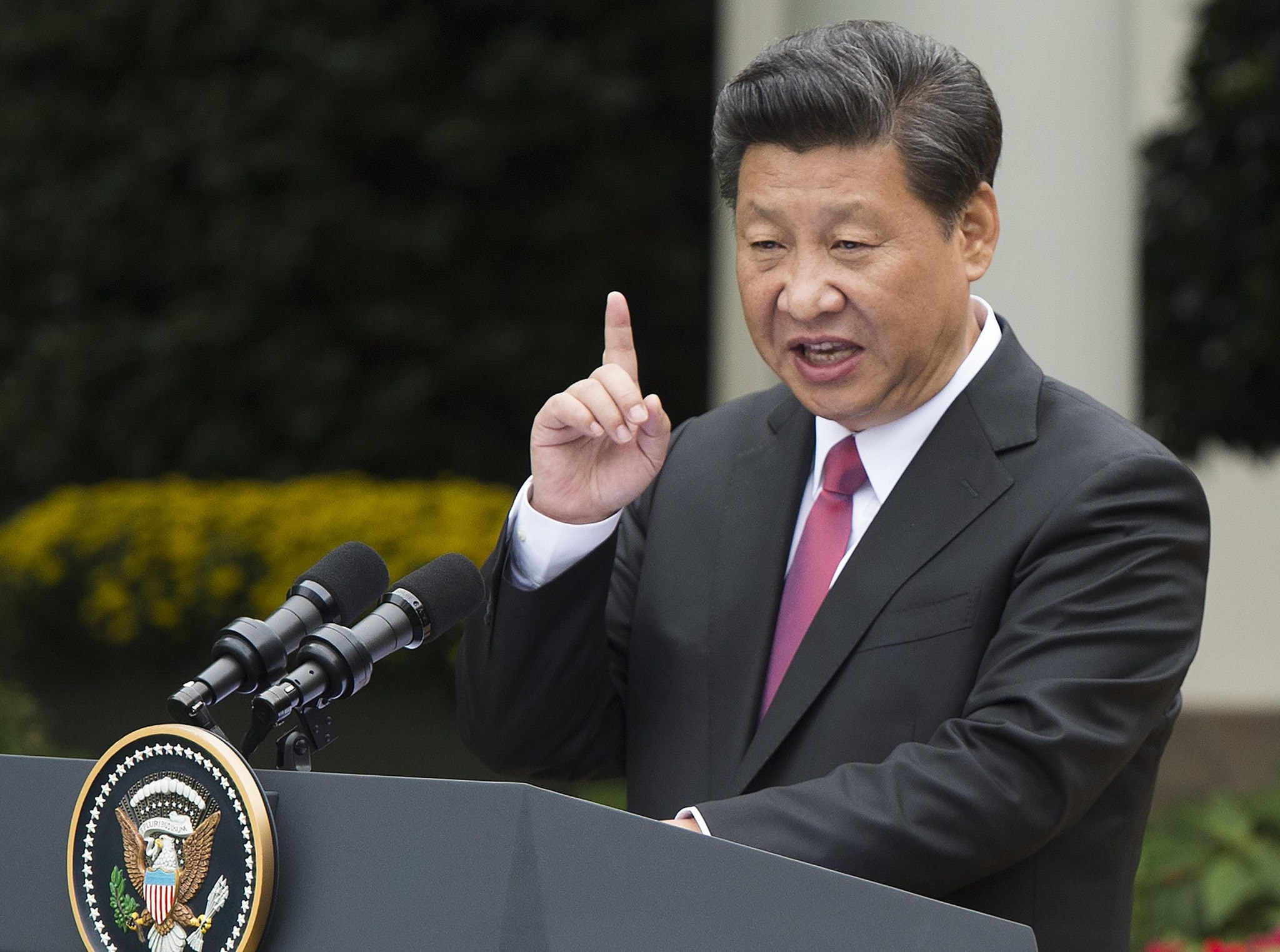 O presidente chinês Xi Jinping é um defensor de dois Estados, Israel e Palestina