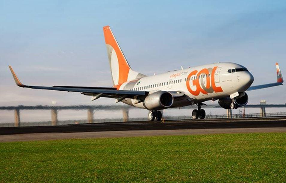 Gol avião voo