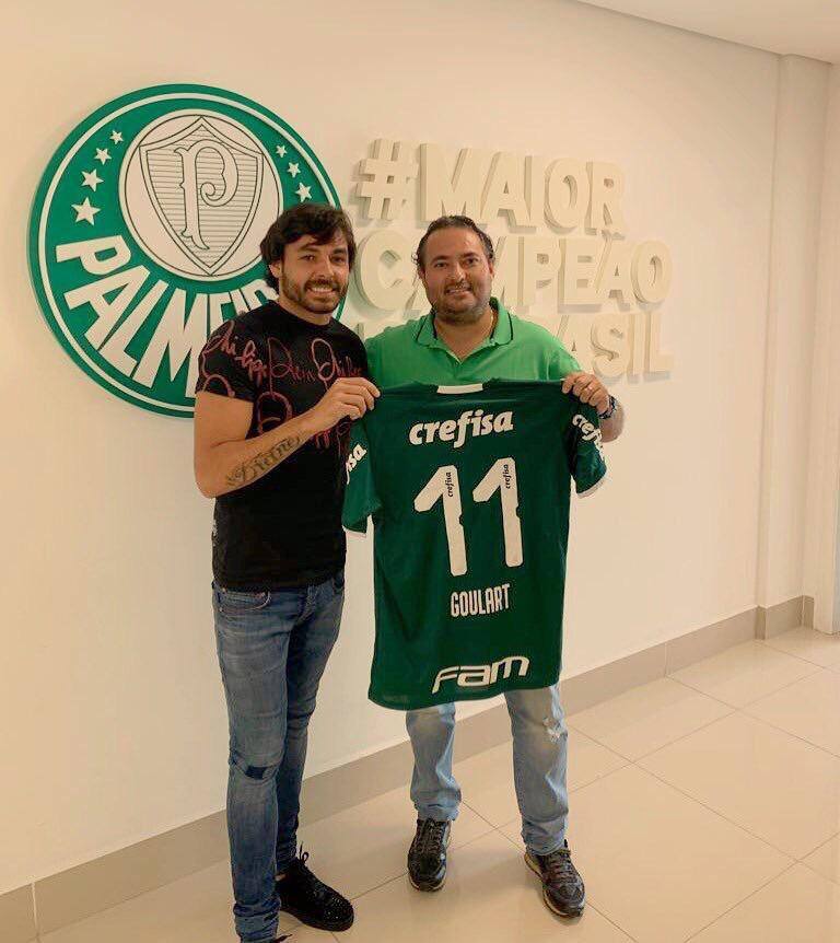 No Palmeiras, Ricardo Goulart vestirá a camisa 11 e deverá ser escalado mais próximo dos atacantes