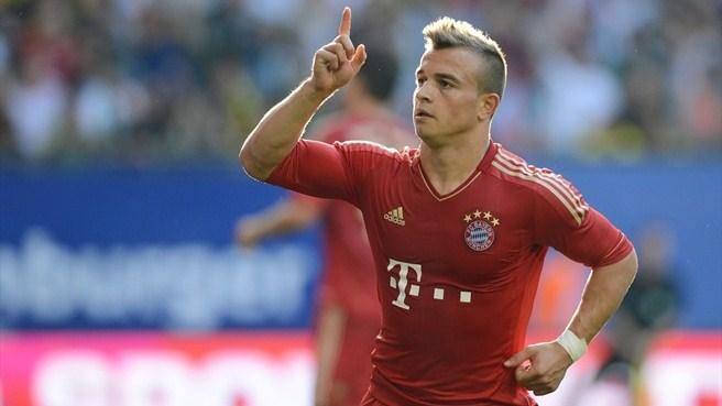 Estrela da Suíça e defensor do Bayern de Munique, Shaqiri é destaque