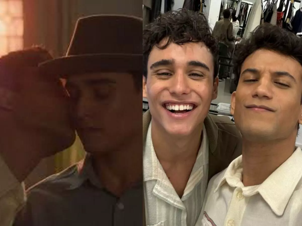 Guto (Pedro Goifman) e Vinicius (Elvis Vittorio) em 'Garota do Momento' - Reprodução/Globo - Instagram