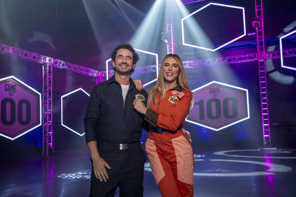 Felipe Andreoli e Rafa Brites no Game dos 100
