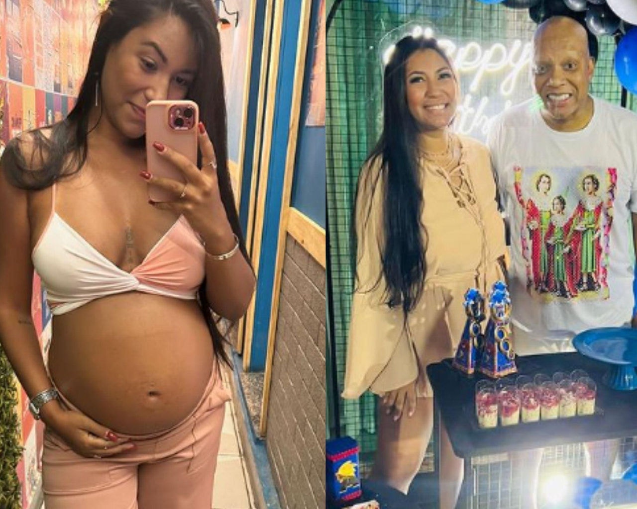 Uma das filhas de Anderson Molejo está grávida de 32 semanas de uma menina