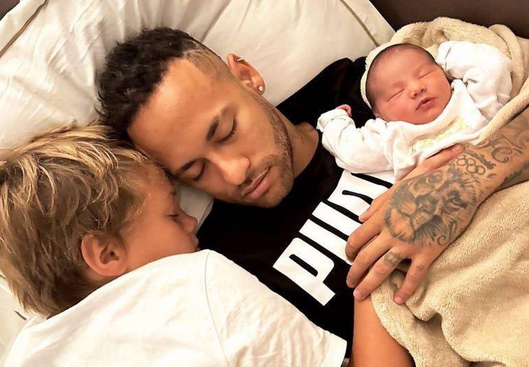 Neymar já tem Davi Luca e Mavie