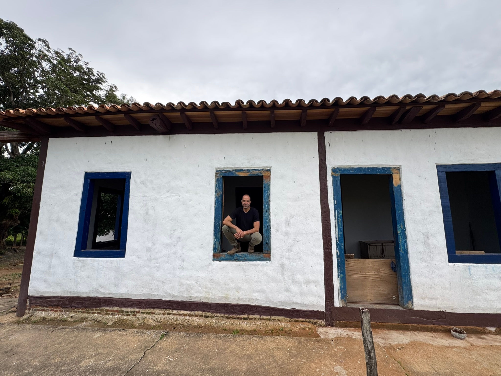 A centenária casa da Fazenda Guariroba, que foi recentemente restaurada por Duda Scartezini (foto), sobrinho do antigo dono 