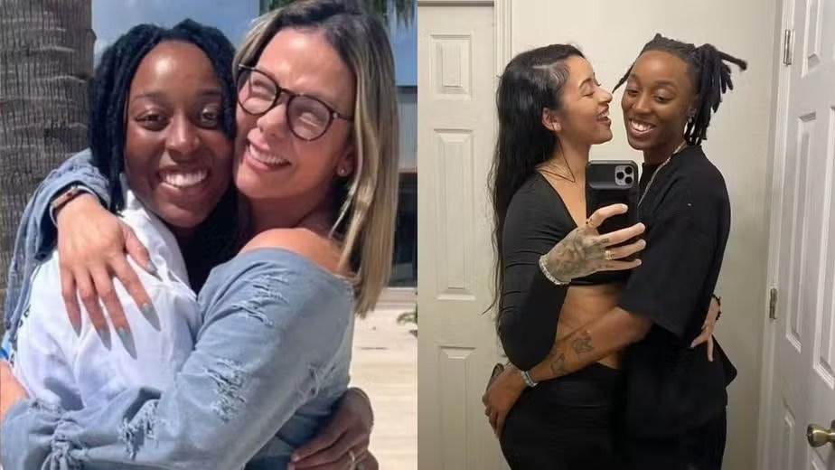 Carla Perez e Daze; Camilly Victoria e sua namorada Daze