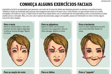 Conheça alguns exercícios faciais