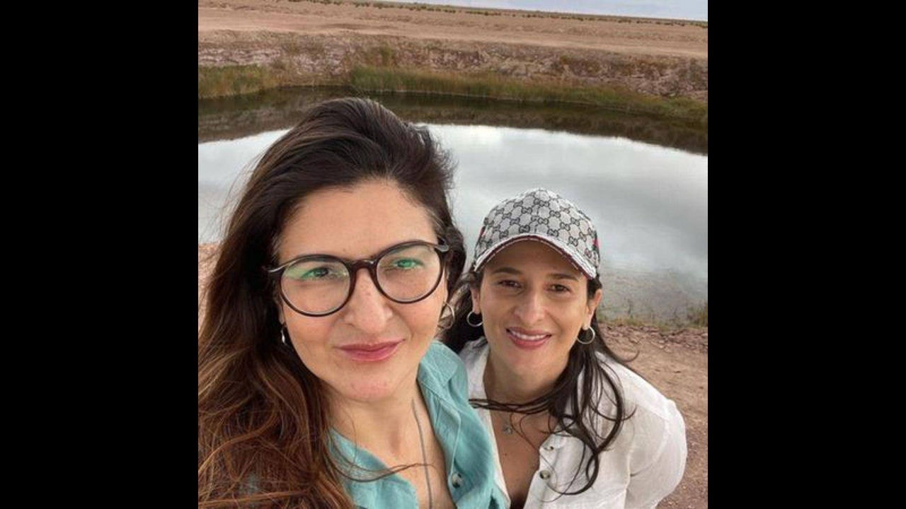 A empresária Kátyna Baía, 44, e a esposa, Jeanne Paolini, 40, tiveram uma viagem de férias interrompida