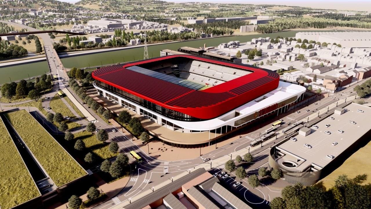 Projeção de como pode ser o estádio do Flamengo no Rio