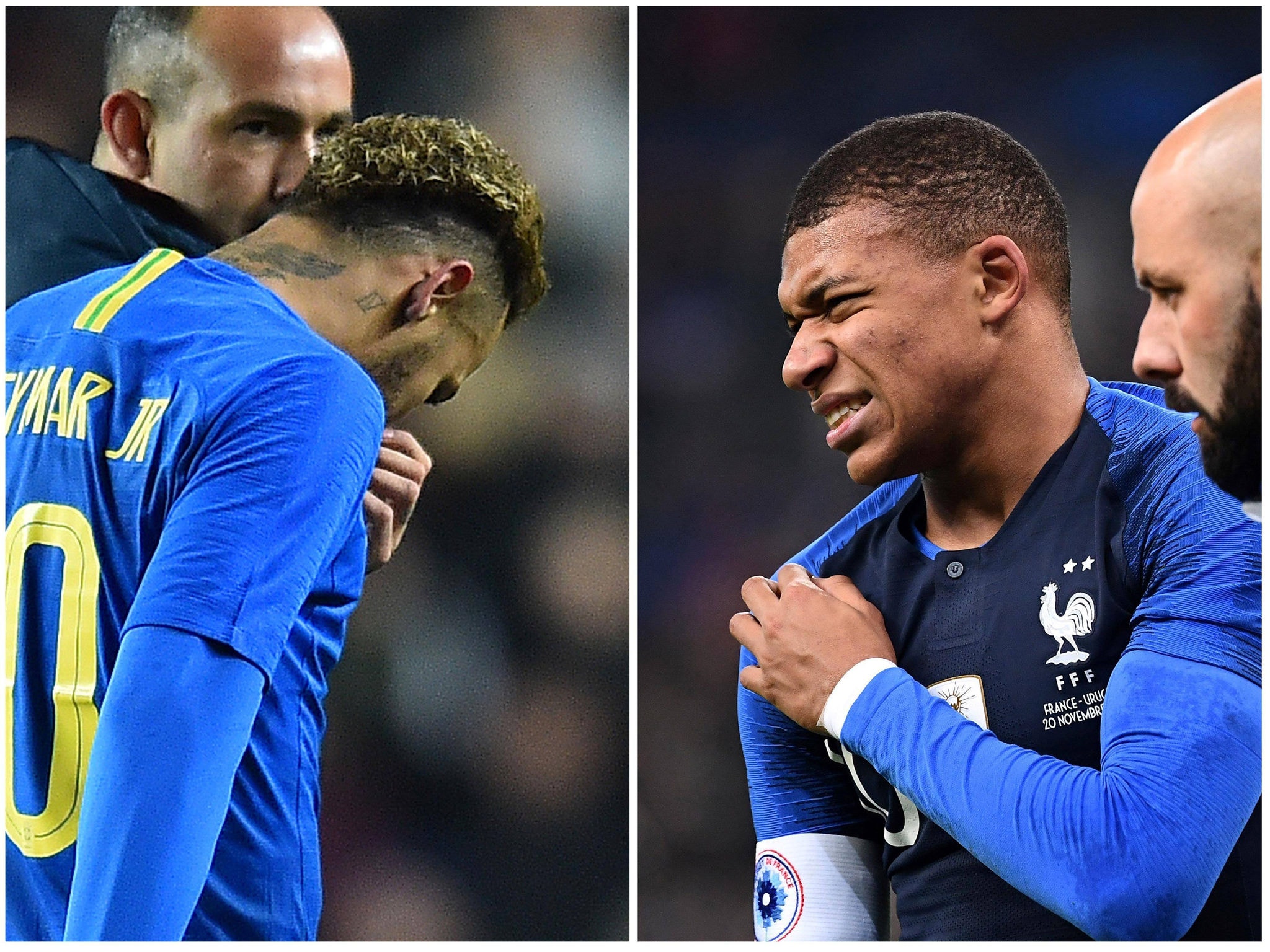 Neymar e Mbappé tiveram lesões confirmadas e ficarão em tratamento intensivo