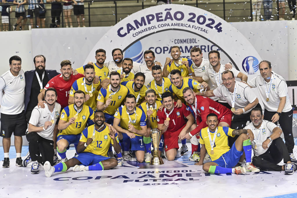 A seleção brasileira masculina de futsal foi campeã da Copa América 2024