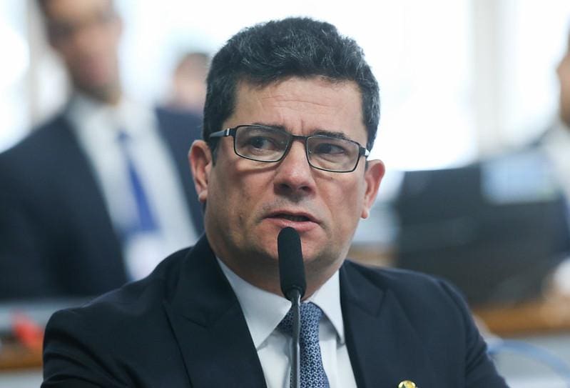 O senador Sérgio Moro (União Brasil-PR) garante inocência das acusações feitas contra ele pelo PT e PL