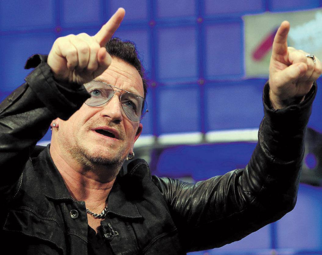 Bono Vox vai compartilhar histórias de sua vida como ativista