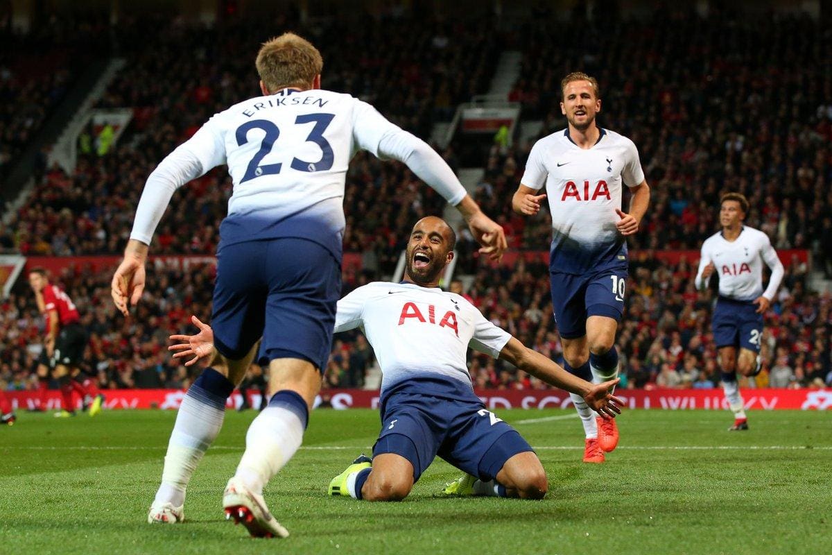 Lucas marca 2, Tottenham arrasa o Manchester e amplia pressão sobre Mourinho