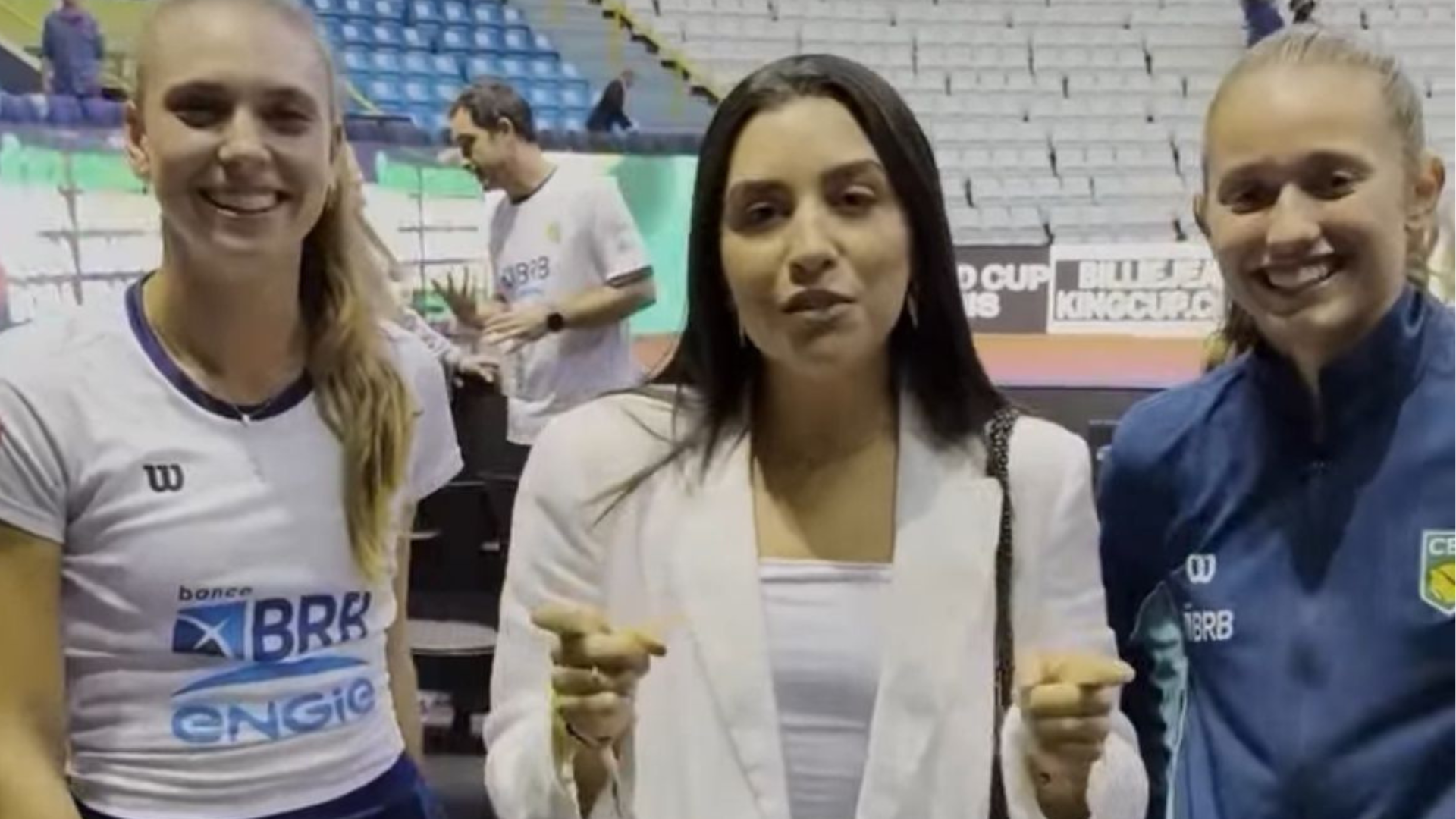 Luiza Fullana, Luma Ramos (VP do Mundo Tênis Open) e Ana Candiotto