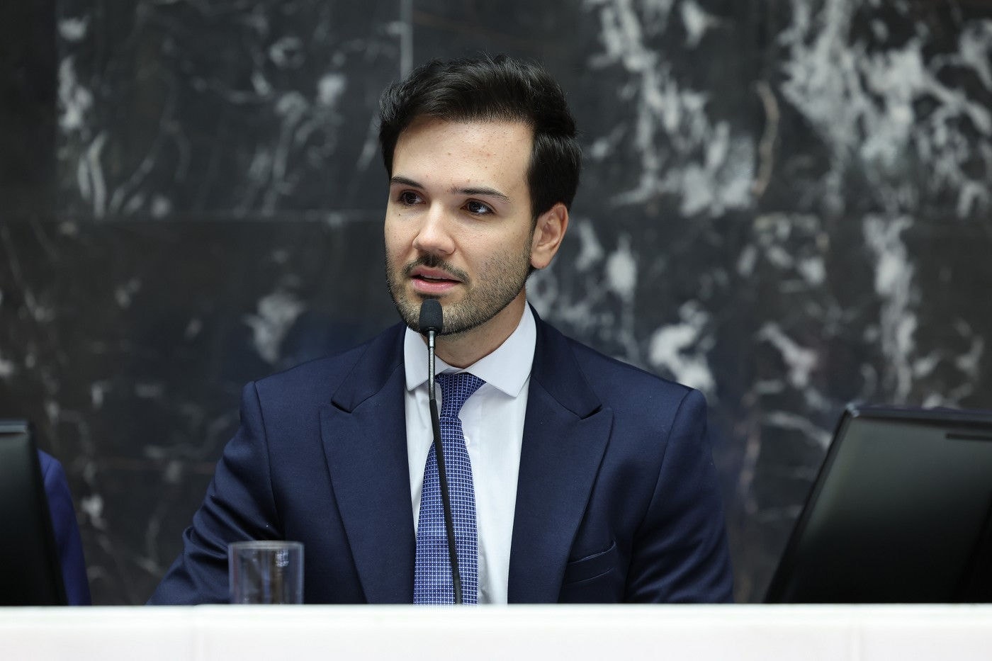 O presidente da ALMG, Tadeu Leite (MDB), o Tadeuzinho, vinculou a discussão das privatizações à regulamentação do Propag