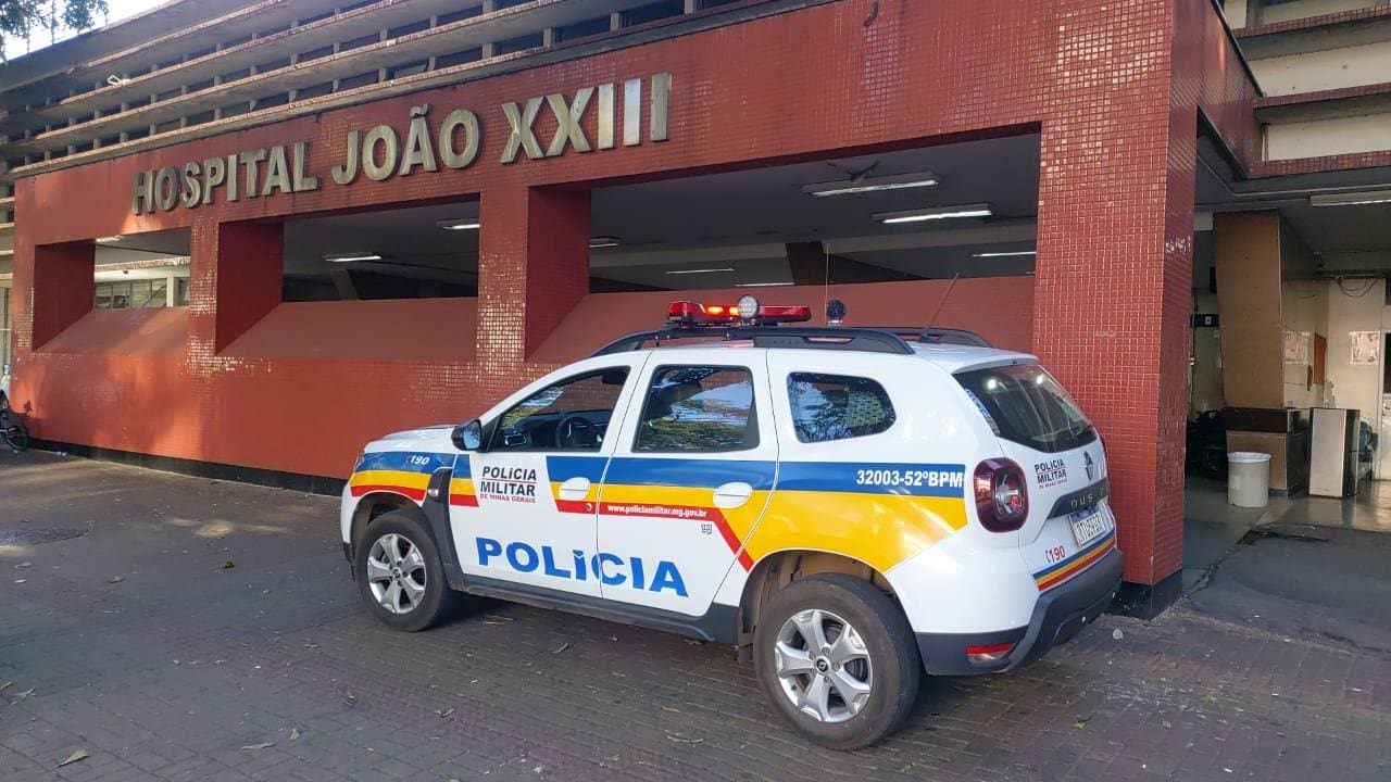 A mulher foi socorrida para o Hospital João XXIII em Belo Horizonte