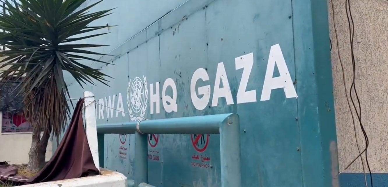 Sede da agência das Nações Unidas em Gaza, acusada por Israel de abrigar túnel do Hamas