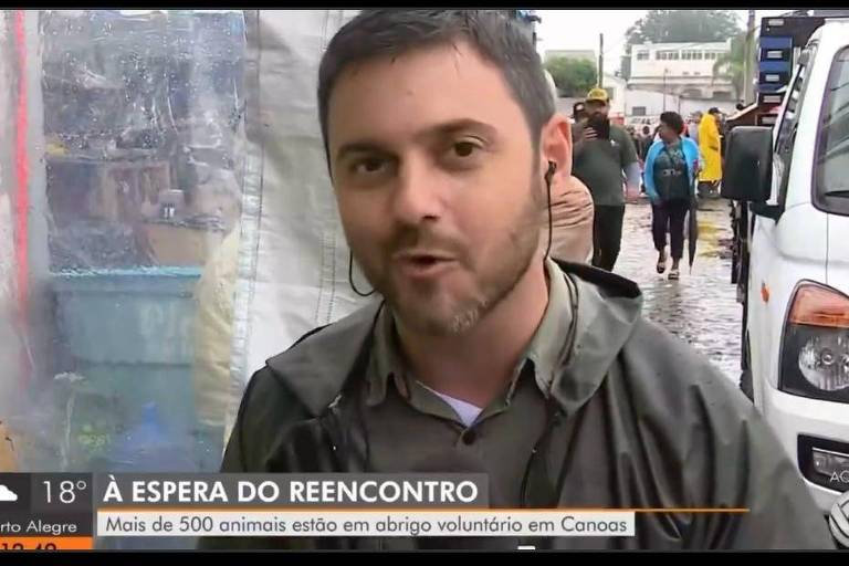 Repórter da Globo é hostilizado por moradores e voluntários durante cobertura no Rio Grande do Sul