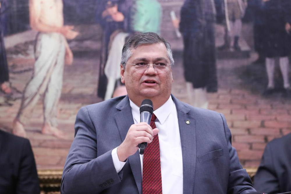 Ministro da Justiça, Flávio Dino, em audiência na Comissão de Constituição e Justiça da Câmara dos Deputados nesta terça-feira (28)
