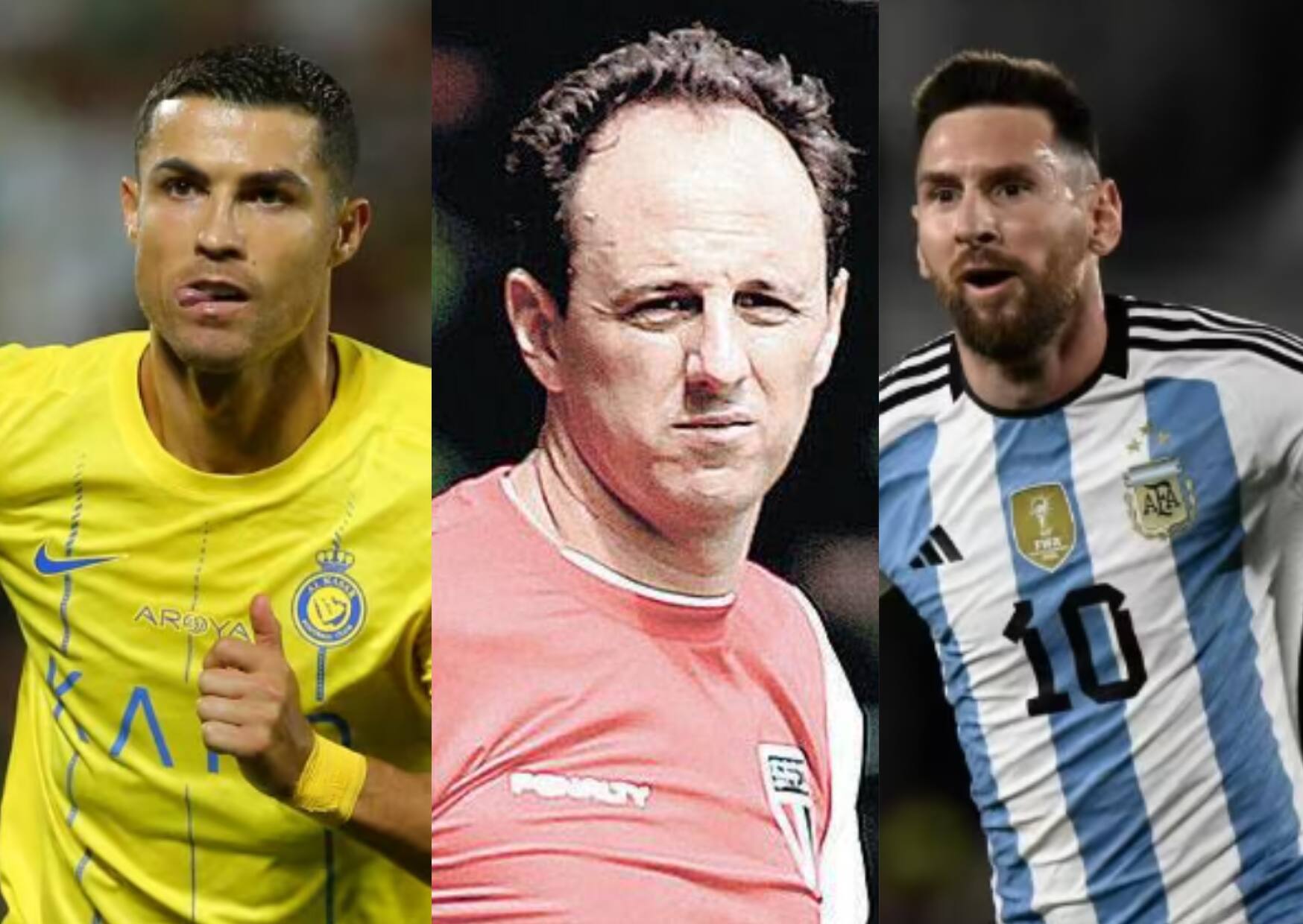 Cristiano Ronaldo, Rogério Ceni e Lionel Messi estão na lista de mais vitoriosos do futebol