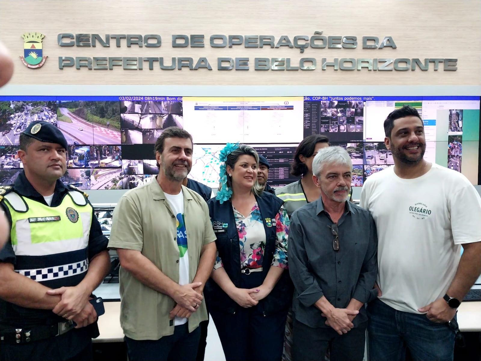 Marcelo Freixo veio a BH e visitou estrutura do COP