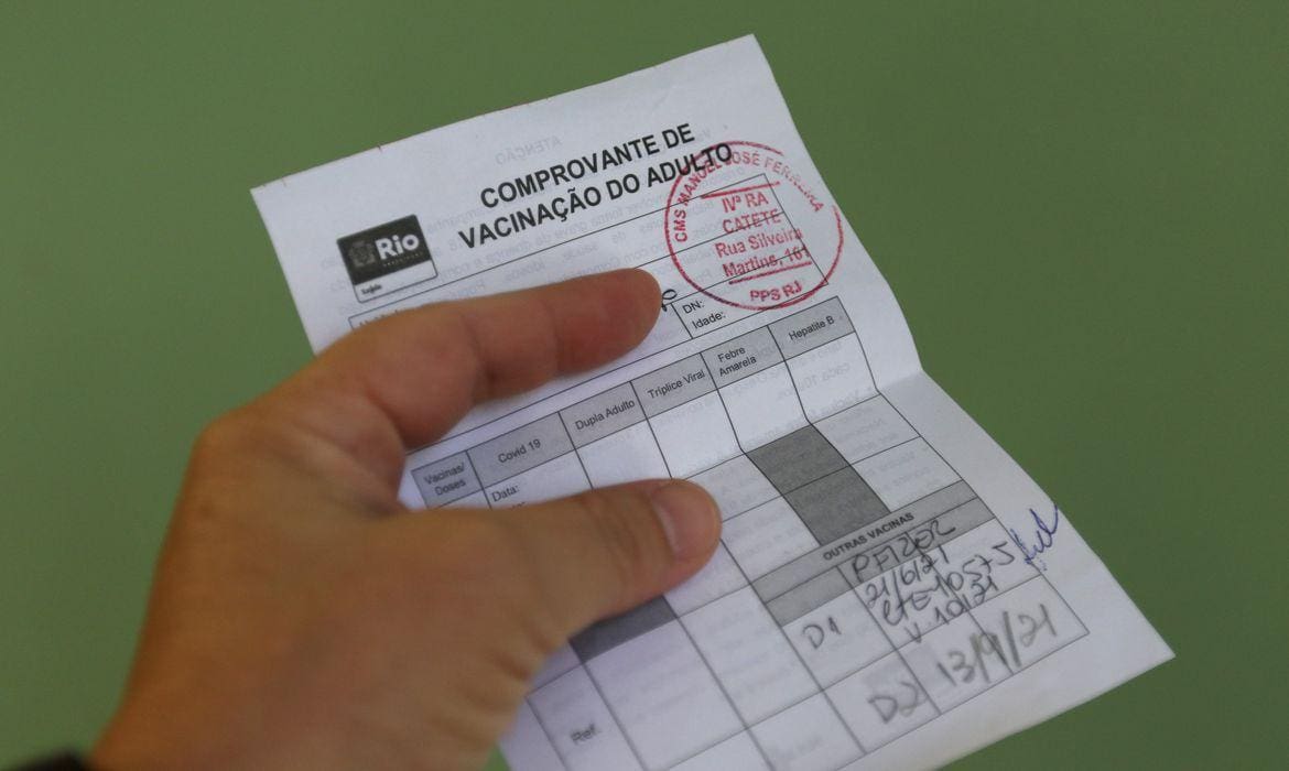 comprovante de vacinação covid Rio de Janeiro