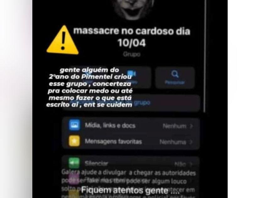 Prints de Whatsapp que circulam nas redes sociais deixam os pais em pânico