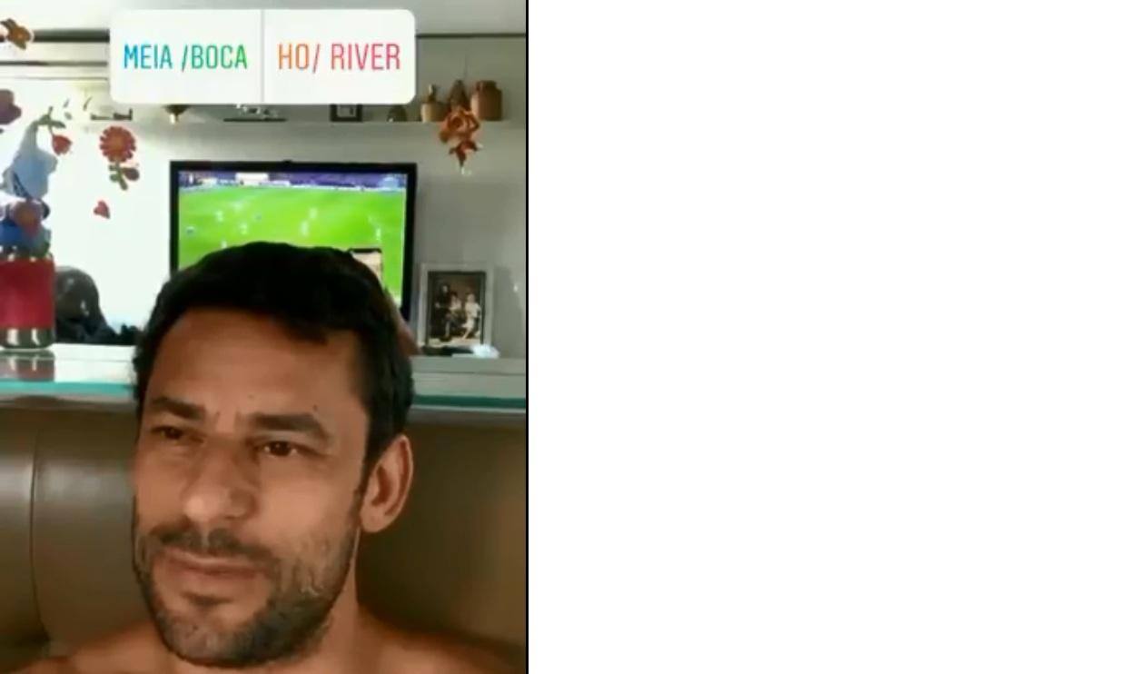 Atacante Fred zoa com final da Libertadores: 'Meia Boca ou Ho River'