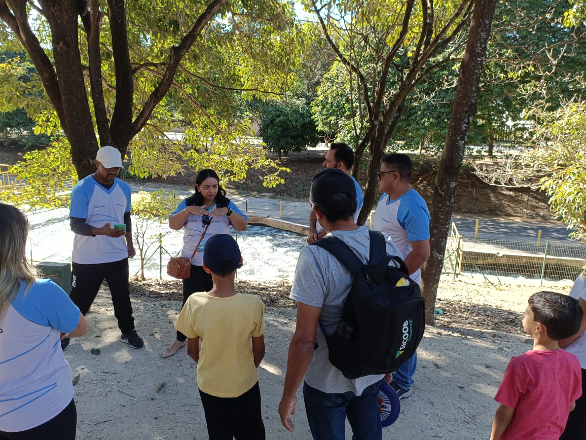 Visitantes conhecem estação de tratamento no Parque Ecológico da Pampulha