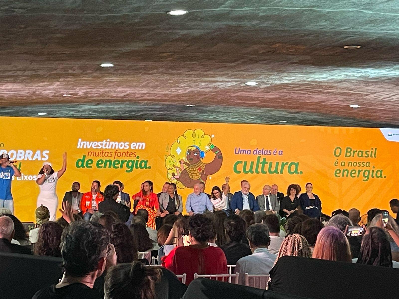 Lula participou de um evento para anunciar a liberação de recursos para a área da cultura, no Rio de Janeiro