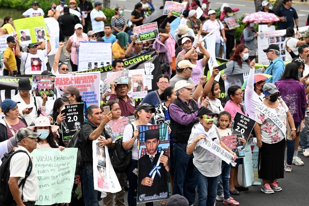 Protesto contra regime de exceção em El Salvador 18112023